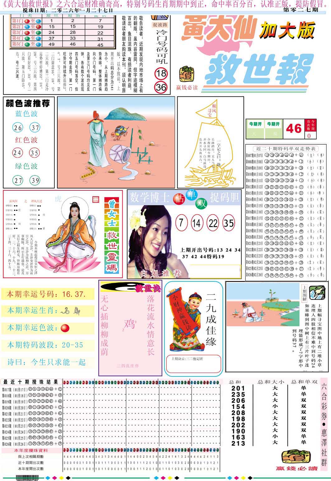 027期黄大仙救世A加大版[图]