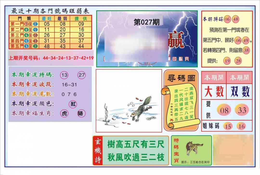 027期逢赌必羸[图]