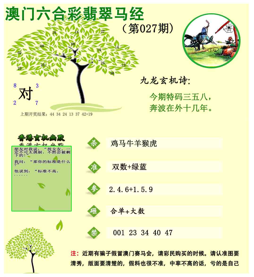 027期翡翠马经[图]