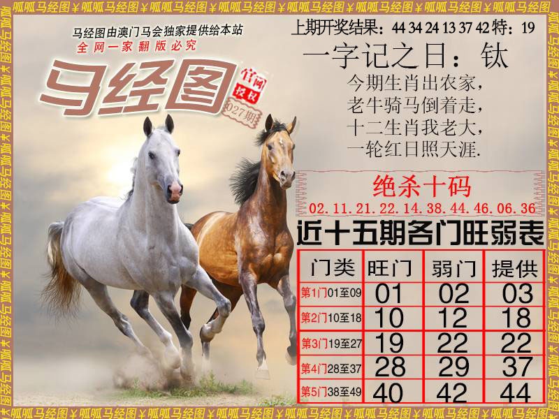 027期马经4[图]