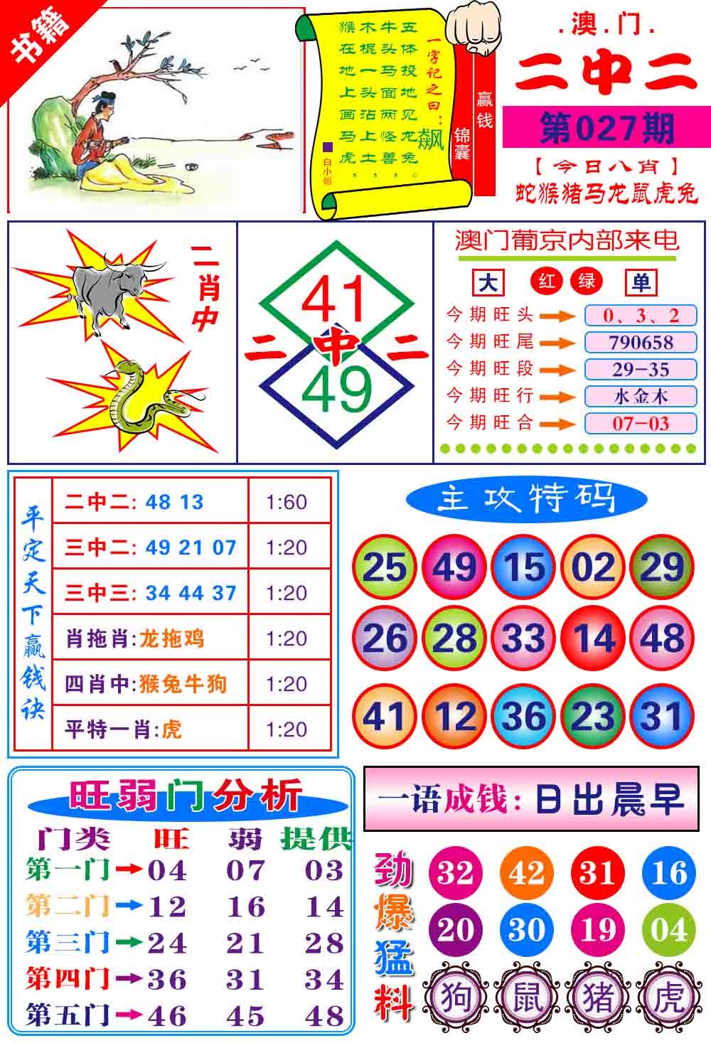 027期澳门平天下[图]