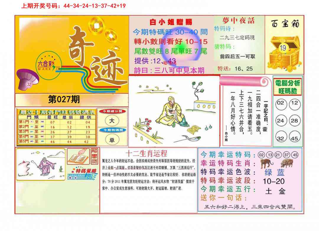 027期九龍奇迹A(推荐)[图]