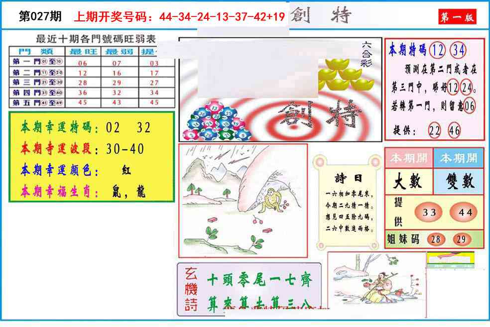 027期九龍创特A(推荐)[图]